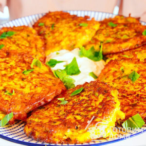 Оладьи из Кабачков с Фаршем - пошаговый рецепт с фото