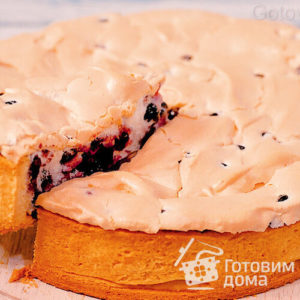 Пирог с Черникой и Меренгой - пошаговый рецепт с фото